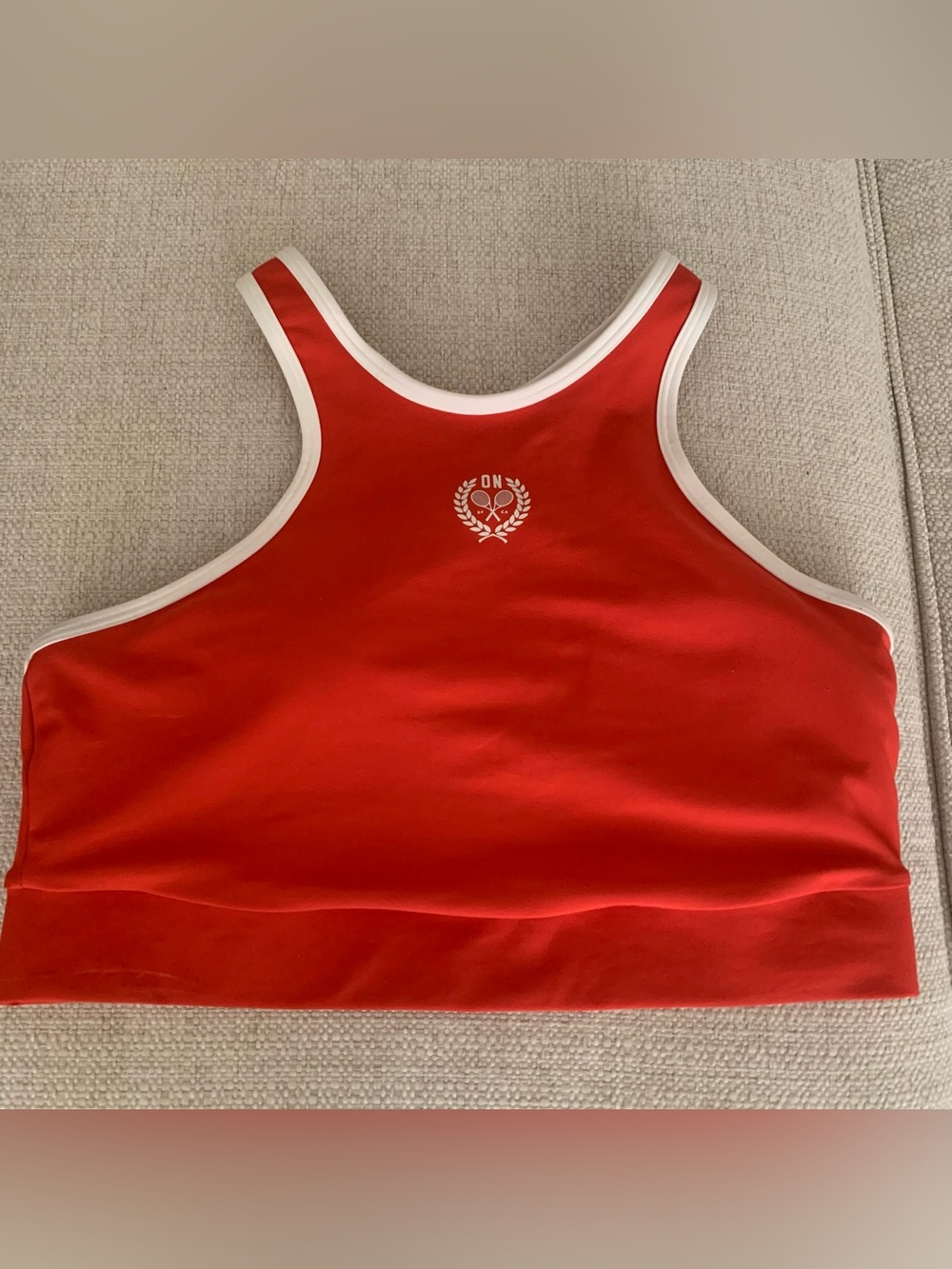 OLD NAVY Athletic Bra with Racer Back  and White Piping, Athleisure